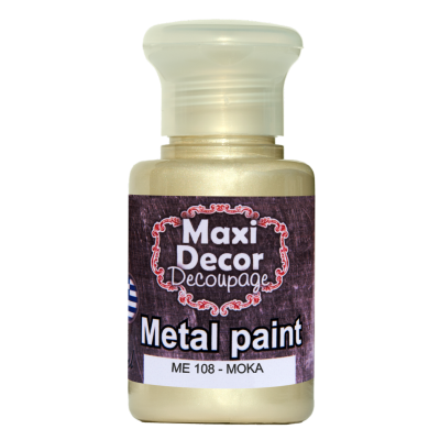 Ακρυλικό Μεταλλικό Χρώμα 60ml Maxi Decor Μόκα ΜE108_ME108060